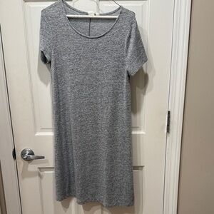 GAP Heather Gray Short Sleeve T Shirt Dress